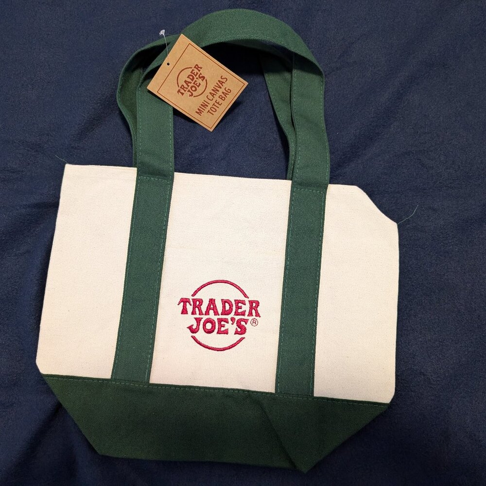 Trader Joe's Canvas Mini Tote Bag